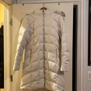 Eddie Bauer white winter jacket size large